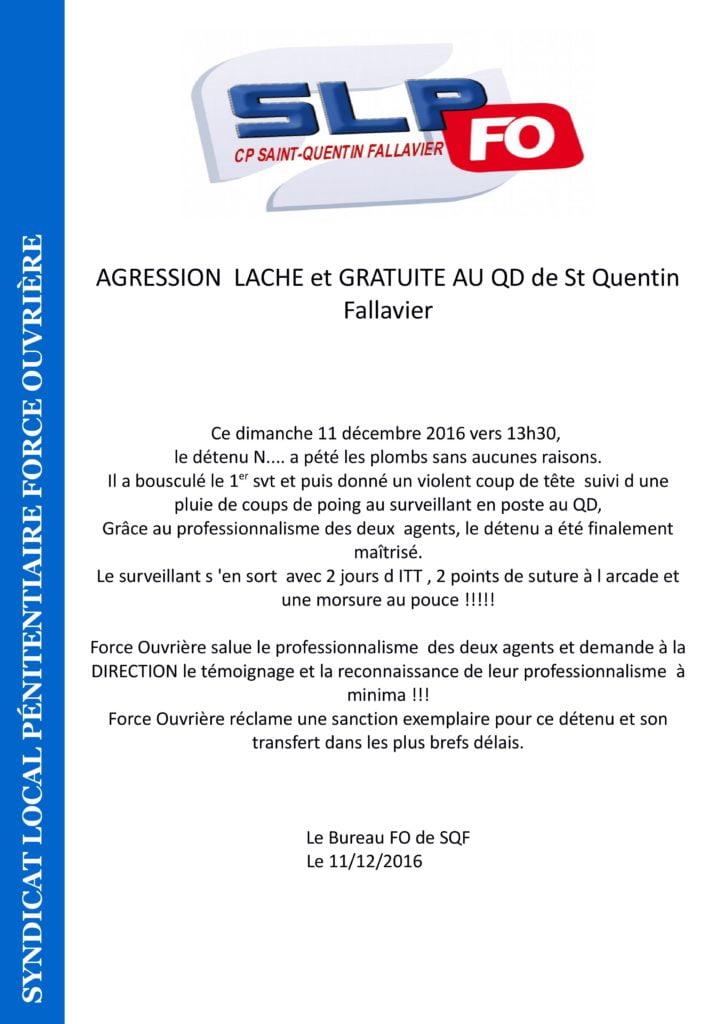 TRACT FO St quentinFallavier