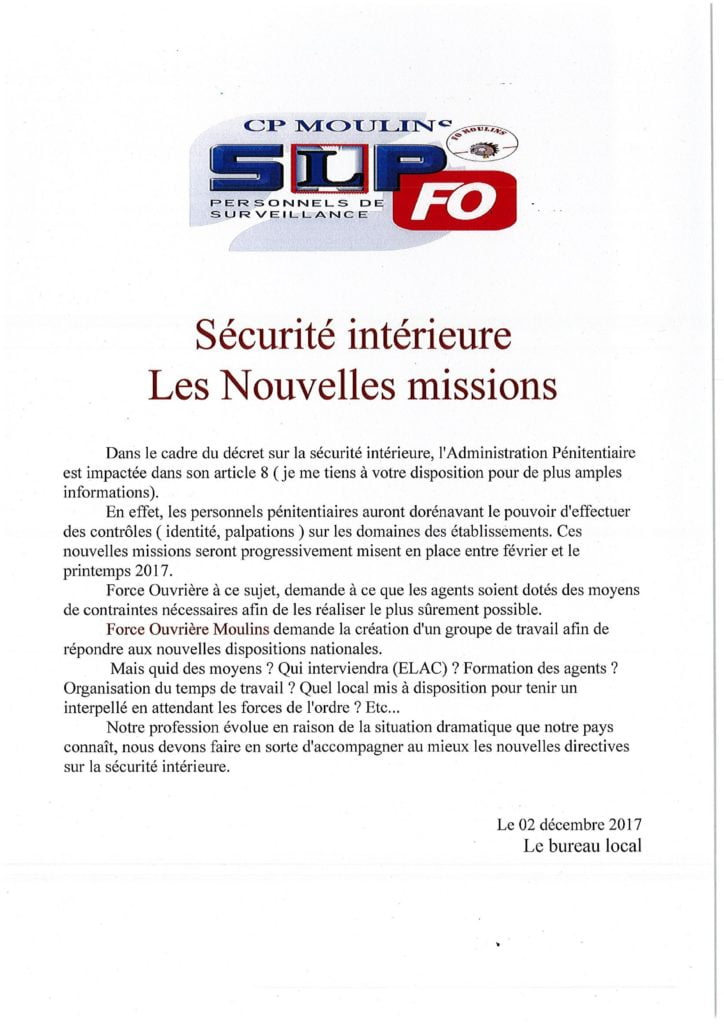 SI nouvelles missions