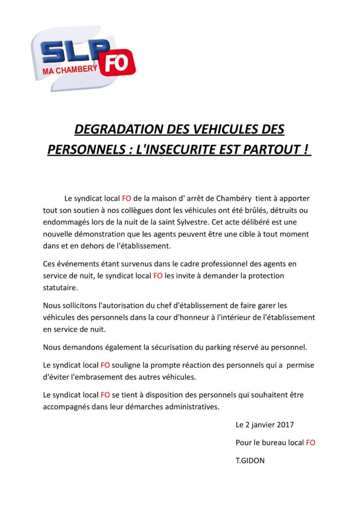 courrier FO janvier 2017